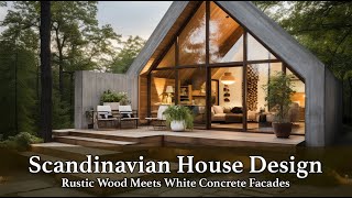 Mastering Harmony of Scandinavian House Design Wood amp Concrete Fusion Techniques [upl. by Hailey]