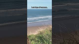 The final days of summer at Filey Bay filey summer beach yorkshirecoast welcometoyorkshire [upl. by Poppas]