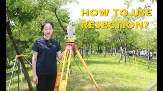 How to Use Resection to Setup the Station with N6 Total Station [upl. by Meehyrb847]