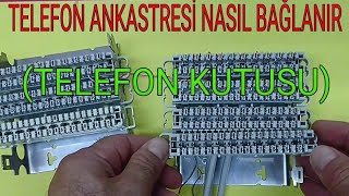 Telefon ankastresi nasıl yapılır Telefon kutusu nasıl yapılır [upl. by Eoz]