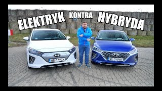 Hyundai IONIQ Electric kontra Hybrid porównanie PL  test i jazda próbna [upl. by Mechelle872]