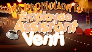 My Promotion to EA at Venti  Roblox [upl. by Lauren]