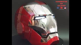 IRON MAN MARK V HELMET UNBOXING FULL REVIEW [upl. by Arocal]