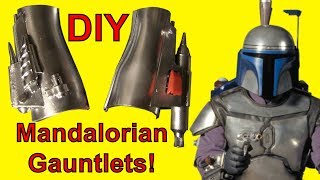 HOW TO MAKE Mandalorian Gauntlets Star Wars DIY [upl. by Seilenna]