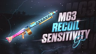 🔥 MG3 Best Sensitivity Settings Guide  Zero Recoil  All Scopes Sensitivity Setting BGMIPUBG [upl. by Luehrmann]