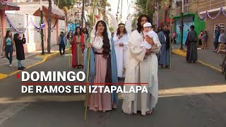 Domingo de Ramos Así comenzó la representación de la quotPasión de Cristoquot en Iztapalapa [upl. by Iago]