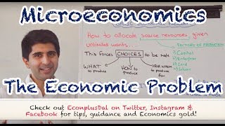 Y1 1 The Economic Problem Scarcity amp Choice [upl. by Inanuah751]