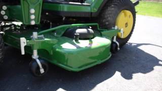 John Deere 1025R 60D Deck height [upl. by Ybbob778]