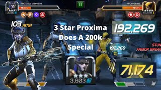 When A 3 Star Does More Damage Then A 6 Star  Proxima Midnight  Marvel Contest Of Champions [upl. by Frum389]