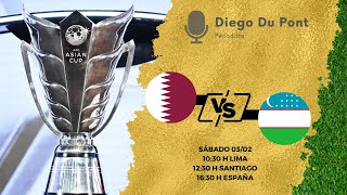 COPA ASIÁTICA 2024  CATAR VS UZBEKISTÁN EN VIVO [upl. by Ulphia]