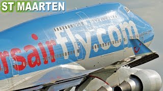 BOEING 747 COCKPIT to St Maarten [upl. by Larina448]