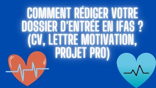 Comment rédiger votre dossier pour rentrer en école aidesoignant [upl. by Eleets]