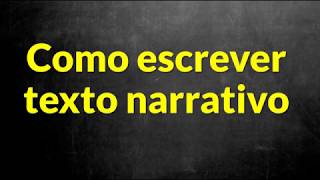 📌Produção de texto Como escrever texto narrativo Prof Alda [upl. by Blondell]