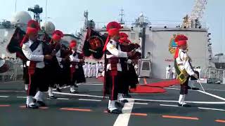 Affiliation of INS Kochi with JAK LI Regiment Mumbai [upl. by Natsirc702]