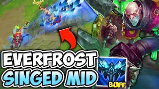 NEW BUFFED EVERFROST MAKES SINGED MID SECRETLY VIABLE FREE SNARE  League of Legends [upl. by Auroora]