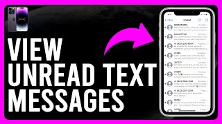 How to View Unread Text Messages on Your iPhone How to View Only Unread Messages on iPhone [upl. by Nahej]