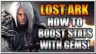 Lost Ark Online Guide to Gemming to Boost Gear Stats  Beta Gameplay English [upl. by Naoh]