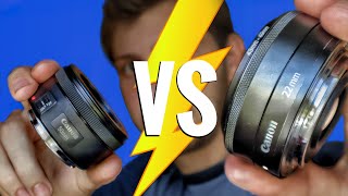 EFM 22mm vs EF 50mm With The M50 which one is better for you [upl. by Tnafni]