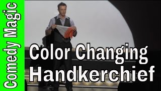 Color Changing Handkerchief Magic Trick with Christopher James [upl. by Araz]