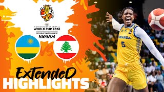 Rwanda 🇷🇼 vs Lebanon 🇱🇧  Highlights  FIBAWWC 2026 PreQualifying Tournament [upl. by Ebarta]