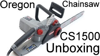 Oregon CS1500 Electric Chainsaw Unboxing [upl. by Targett]