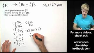 Nuclear Half Life Calculations [upl. by Grissom]