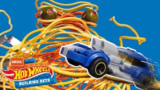 ELLIOT VS EL MONSTRUO DE ESPAGUETI 🍝🍽️  MegaDrome  HotWheelsEspanol [upl. by Westlund595]