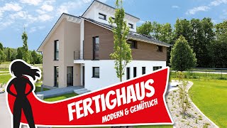 Fertighaus mit Charakter Modern und gemütlich – geht beides Musterhaus von TalbauHaus [upl. by Karita]