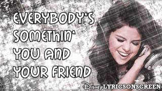 Selena Gomez amp The Scene  Spotlight Lyrics Video HD [upl. by Lirbij]