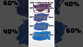 How Red  Cerulean blue  colors satisfying colormixing relaxing [upl. by Ailes]