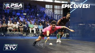 Squash 10 EPIC DIVES from the PSA World Tour [upl. by Lothaire107]