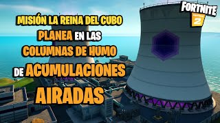 Desafío Fortnite planea en las columnas de humo de Acumulaciones Airadas [upl. by Onaireves]