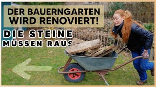 AUFRÄUMAKTION IM GARTEN 🪨🌿 Baumgarten PART 1 [upl. by Acinomaj]