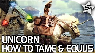 THE UNICORN  How to Tame the Unicorn  Equus Taming  NEW Unicorn  ARK Survival Evolved Gameplay [upl. by Tak833]