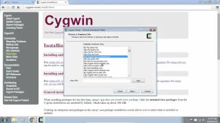 Setup Cygwin For C Programming [upl. by Odnomyar]