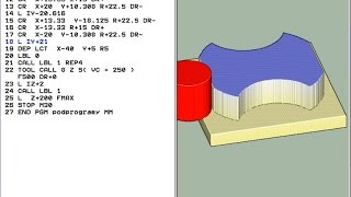 Kurs CNC podprogramy LBL Heidenhain iTNC 530 turtorial [upl. by Einahpts]