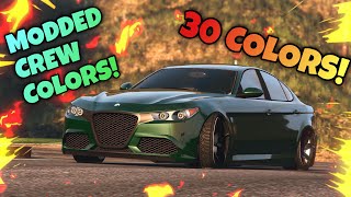 Top 30 Modded Crew Colors in GTA 5 Online That Will Blow Your Mind 🤫🔥 [upl. by Korns]