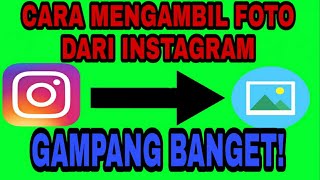 Tutorial Cara mengambil foto dari instagramgampang banget [upl. by Adlai]