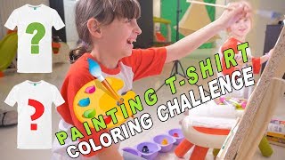 ON PEINT NOS TSHIRTS • PAINTING TSHIRT COLORING CHALLENGE  Studio Bubble Tea [upl. by Eilsel]