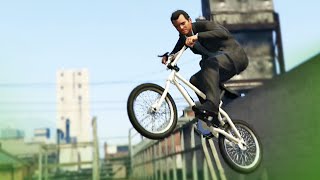 GTA 5 Stunts  Sick BMX Stunt  GTA V Stunts amp Fails [upl. by Maryann]