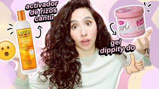 RUTINA PELO RIZADO Y ONDULADO CON UN COMBO GANADOR 🤩 activador de rizos cantu  gel dippity do [upl. by Bright516]