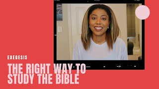 BIBLICAL EXEGESIS  4 Steps to Interpret Scripture [upl. by Alil]