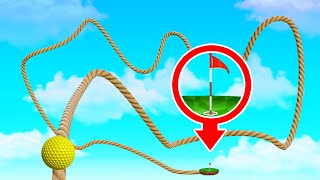 The LONGEST TIGHTROPE Skill Course Golf It [upl. by Relluf]