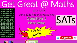 KS2 SATs June 2023 Maths Paper 3 Reasoning Question 1 place value walkthrough [upl. by Adeuga]