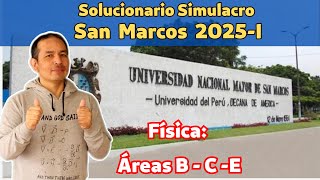 Solucionario Simulacro San Marcos 2025 I Áreas BCE [upl. by Reggy]