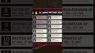 jadwal moto GP 2024 Terbaru [upl. by Eitisahc]