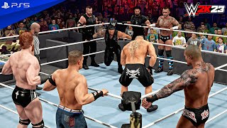 WWE 2K23  The Shield vs John Cena Brock Lesnar Randy Orton amp Sheamus  Elimination Match  4K [upl. by Tocci570]