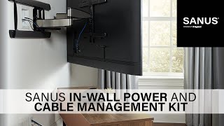 SANUS InWall Power Kit installation SAIWP1W1 [upl. by Tyne]