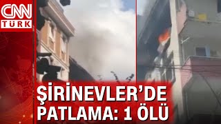 Şirinevlerde bir binada doğal gaz kaynaklı patlama 1 kişi hayatını kaybetti [upl. by Devonne]