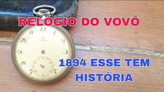 DIA DE LUTO MORREU O MAQUINISTA  RELÓGIO DE BOLSO OMEGA CAL 385L FABRICADO EM 1944 [upl. by Linnette]